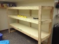 wooden storage shelfs