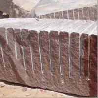 red granite rough blocks