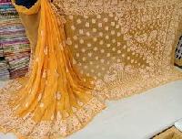 embroidered chiffons sarees