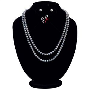 Grey Pearl Necklace Sets