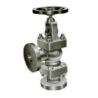 angle feed check valves