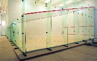 squash glass wall