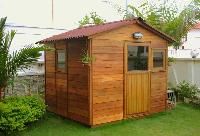 wooden cabins