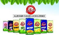 Fruit juice drinks in aluminium