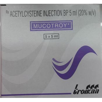 Mucotroy 5 ml-Acetylcysteine Injection BP 5ml (20% W/v)
