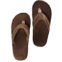 leather flip flops