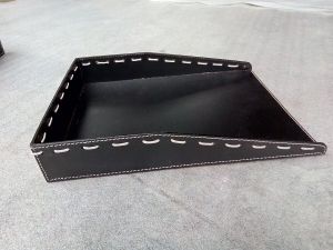 leather paper holder