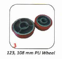 PU and Rubber 123 x 108mm Wheel