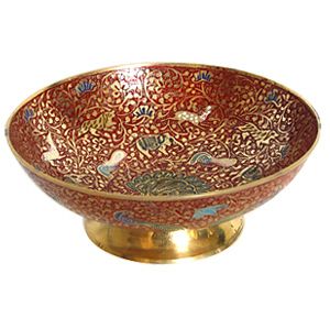 Handcrafted Pure Brass Fruit Bowl