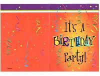 birthday party birthday party invitation cards