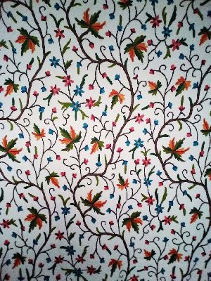 Crewel work Fabric