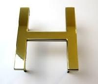 brass letter