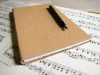 music manuscript book