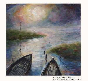 Oil Paintings- Sunset on River