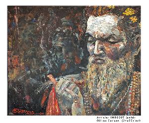 Painting Canvas - Himalayan Monk