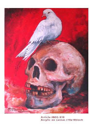 Paintings - Peace and death