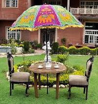 Embroidered Garden Umbrellas