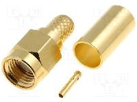 SMA(M) St. for Rg 58 Cable(Gold Plated)