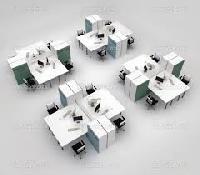 open space desking system