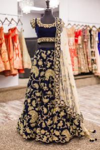 embroidered bridal lehenga