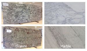 marble and granite slabs