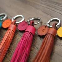 Keychain Leather Tassels