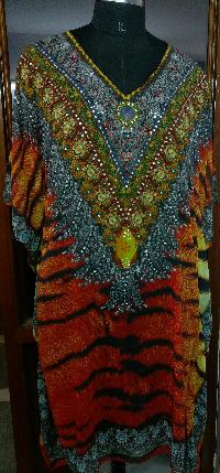 Digital print kaftans