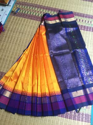 Kanchipuram Korvai Silk Cotton Sarees