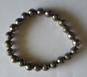 pyrite beads bracelet