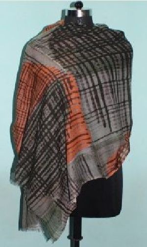 Printed Wool Silk Shawls