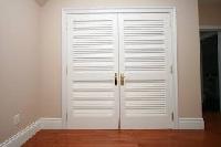 Louvered door