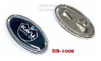 Oval Shape Printed Metal Badge for Leather Bags