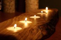 Wooden Tealight Candles