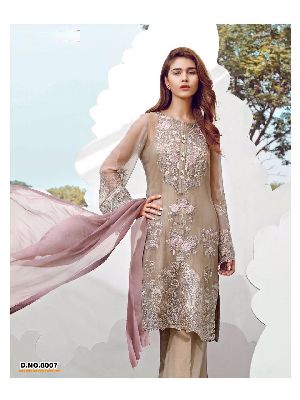 Online Embroidery Work Plazzo Suit