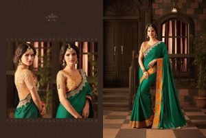 Designer Heavy Work Blouse Silk Saree