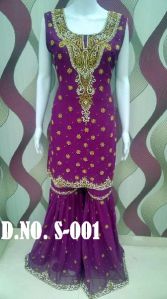 Designer Heavy Work Sharara Suit