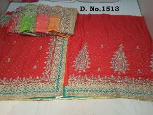 Heavy Stone Work Bridal Sarees