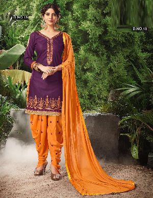 Hot Designer Cotton Patiyala Suit