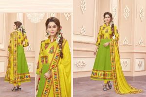 Manipuri Work Anarkali Suit