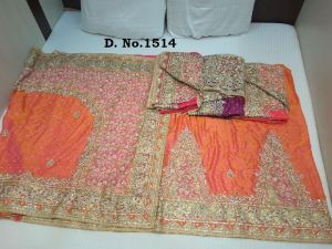 Patli Butta Silk Stone Work Sarees