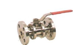 SS Three Piece Flanged End Ball Valve