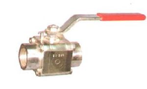 SS Three Piece Screwed End Ball Valve