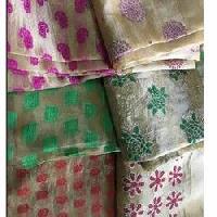 Glitter Tissue Jacquard Fabric