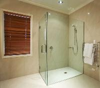 Cubicle shower glass