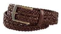 braided leather belt