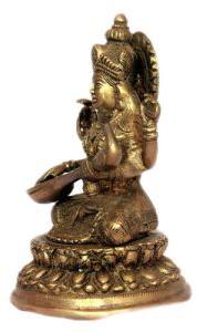 Brass Saraswati Mata Statue