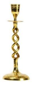 Brass Artistic Twisted Candle Holder