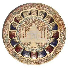 Brass Taj Mahal Wall Plate