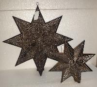 Metal Etched Lanterns in Star Shape