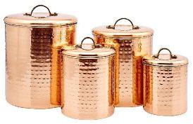 Pure Copper Canister Set